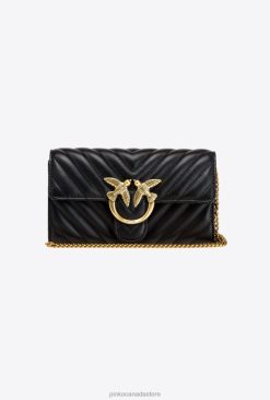Purses | Love Bag Chevron purse Pinko BLACK-ANTIQUE GOLD T8J281130