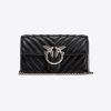 Purses | Love Bag Chevron purse Pinko BLACK-OLD SILVER T8J281132