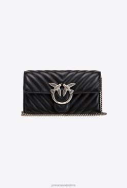 Purses | Love Bag Chevron purse Pinko BLACK-OLD SILVER T8J281132