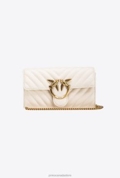 Purses | Love Bag One Wallet Chevron Pinko WHITE-ANTIQUE GOLD T8J281136