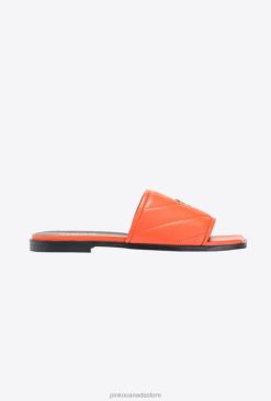 Sandals | Quilted nappa leather slip-ons Pinko BRIGHT ORANGE T8J281113