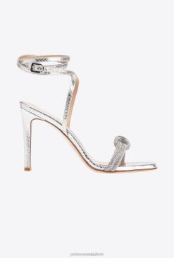 Sandals | Sandals with rhinestone knot Pinko SILVER T8J281091