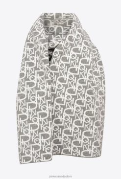Scarves | Monogram scarf Pinko GREY/WHITE T8J281270