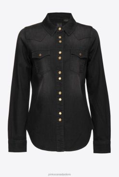 Shirts | Light denim shirt Pinko LIMO BLACK T8J28316