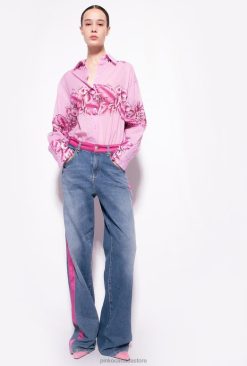 Shirts | Long tropical-print shirt Pinko EVENING RAIN T8J28252