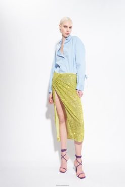 Shirts | Poplin shirt with fine stripes Pinko AZURE/WHITE T8J28227