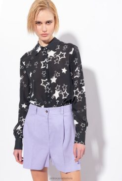 Shirts | Star-print shirt Pinko BLACK/GREY/WHITE T8J28268