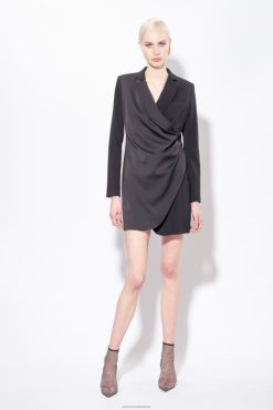 Short Dresses | Satin blazer dress Pinko LIMO BLACK T8J28149