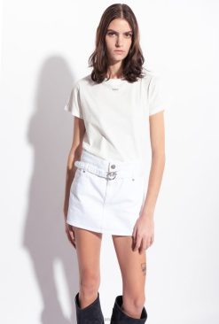 Shorts | Mini skirt-style shorts with belt Pinko BRIGHT WHITE T8J28674