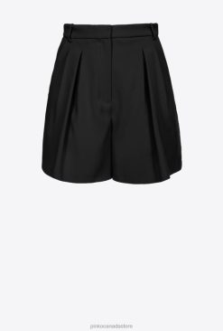 Shorts | Stretch crepe shorts Pinko LIMO BLACK T8J28704