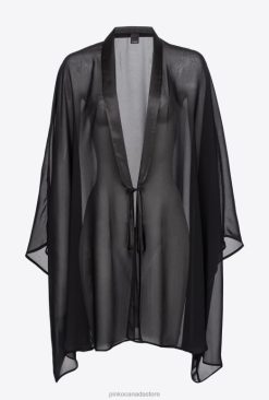 Shrug | Chiffon shrug Pinko LIMO BLACK T8J281265