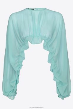 Shrug | Ruffled shrug Pinko NILE BLUE T8J28627