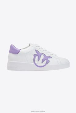 Sneakers | Flat sneakers with logo Pinko WHITE/LILAC T8J281072