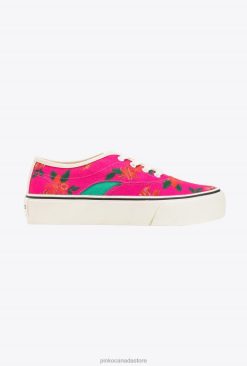 Sneakers | Floral-print skater shoes Pinko MULTICOLOUR - FUCHSIA/GREEN T8J281068