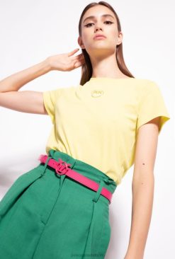 T-Shirt | Logo-print T-shirt Pinko WARM OLIVE GREEN T8J28401