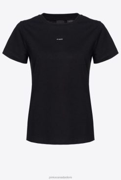 T-Shirt | T-shirt with micro Pinko LIMO BLACK T8J28412