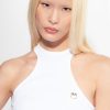 Top | Ribbed vest top Pinko BRIGHT WHITE T8J28443