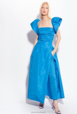 Top | Taffeta crop top Pinko DIRECTOR BLUE T8J28329