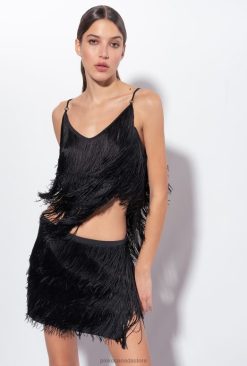Top | Top with fine fringing Pinko LIMO BLACK T8J28460