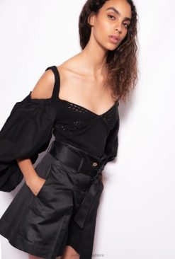 Top | Tricot and poplin top Pinko LIMO BLACK T8J28440