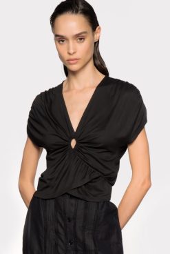 Top | Wrap top with cut-out Pinko LIMO BLACK T8J28465